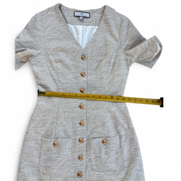 Rachel Parcell Cream Button-Front Mini Dress - Picture 7 of 7